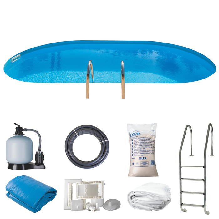 Gre poolpakke inground oval 38840 liter - Swim & Fun